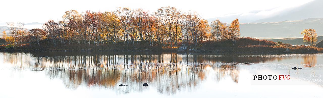 Amazing colours on Loch Nah Achlaise 