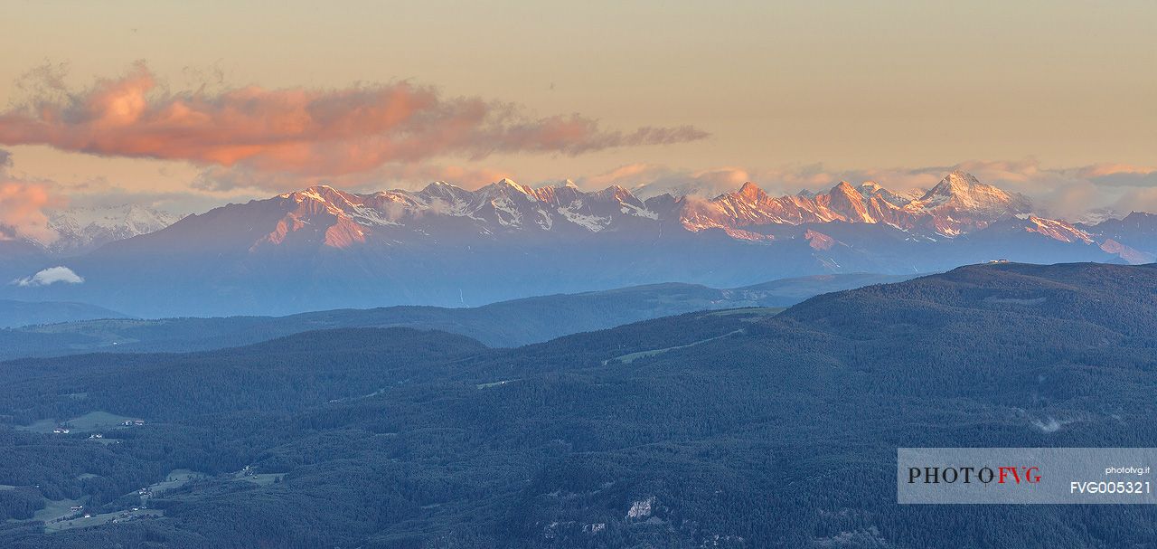 Light on the background. This Picture was taken from Sciliar Plateau