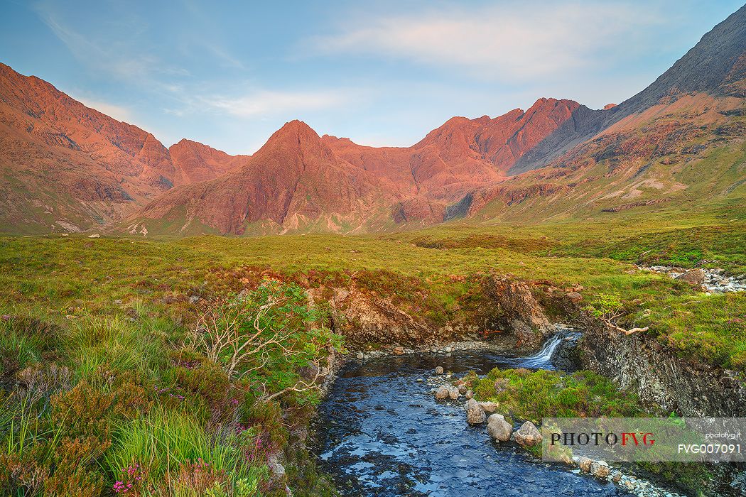 The luxury vegetation of Glen Brittle during the summertime is perfectly shown through this picture