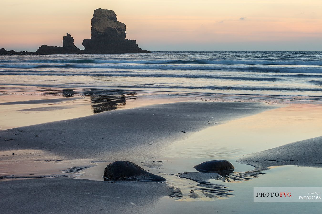 Talisker Bay at low tide shows its beautiful sandy beach