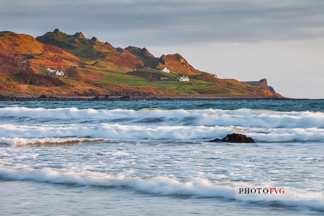 A view of Staffin bay at early morning, Isle of Skye, Scotland, UK