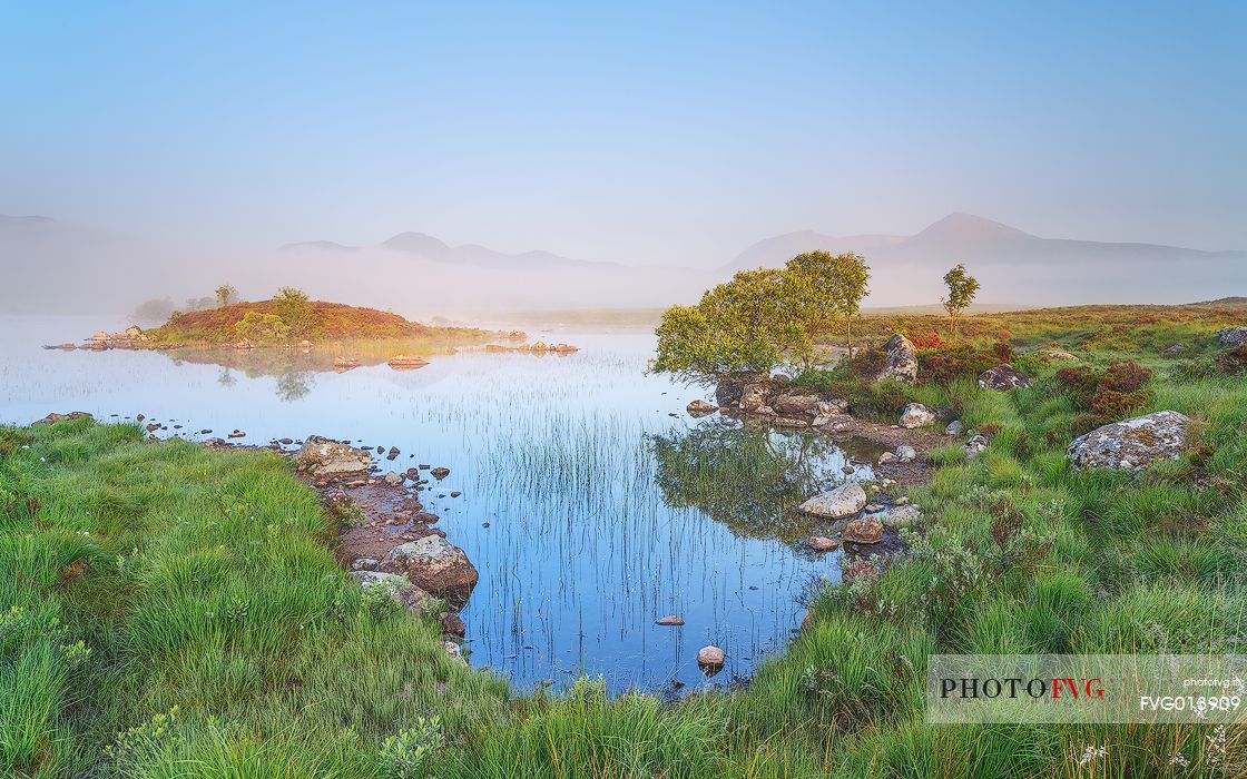 Beautiful morning light at Loch Na Claise