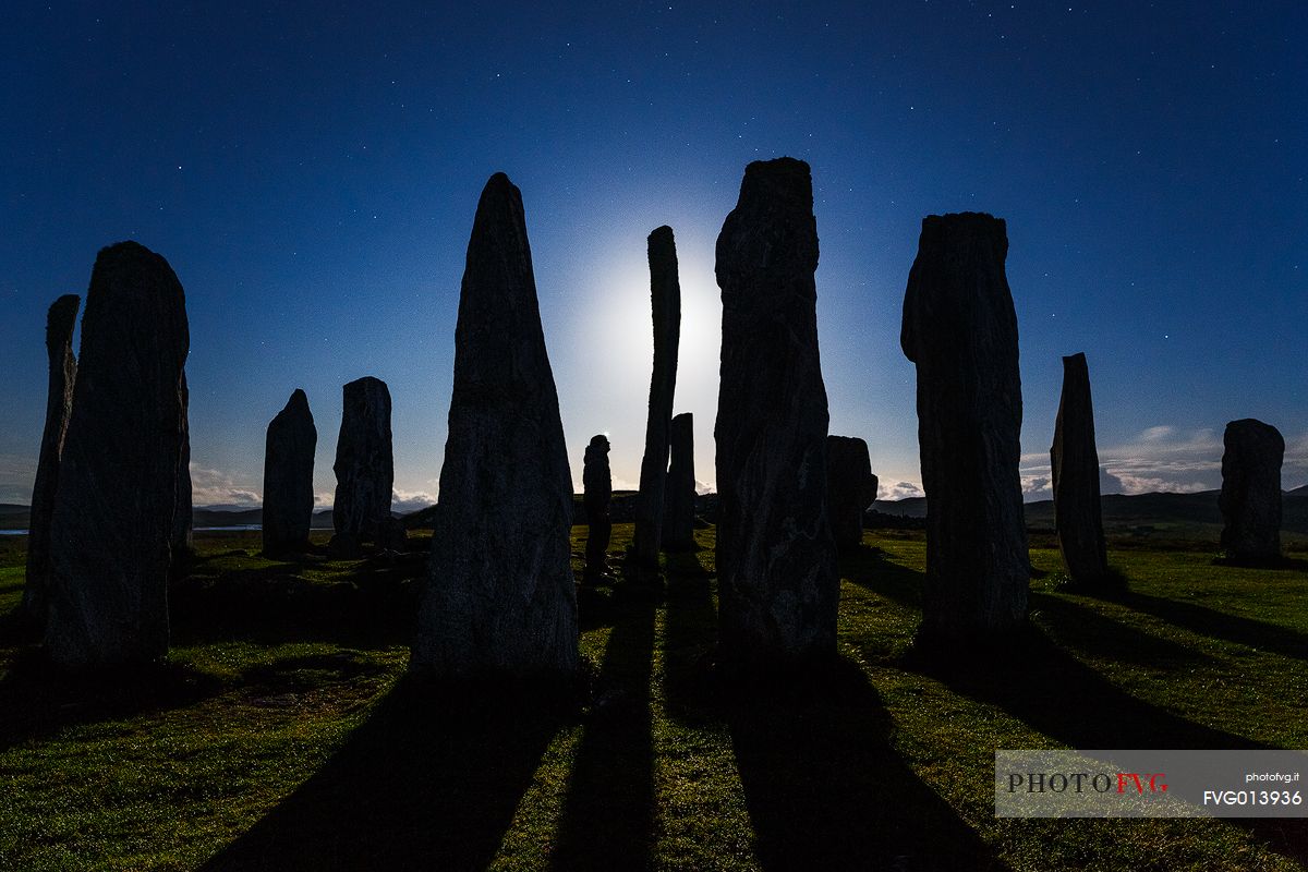 At night time, when the moon light goes through the standing stones, this landscape has a sacred side to show up