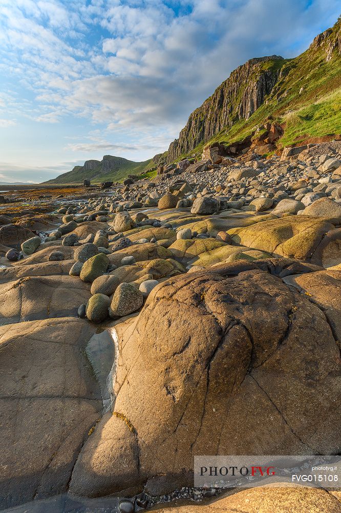 The magnificent rocks formations at Staffin Bay
