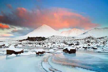The Cuillin Hills in all their splendor during the Winter time