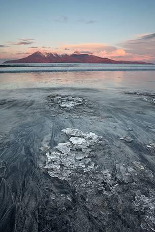 A rare moment of super cold weather at Laig Bay