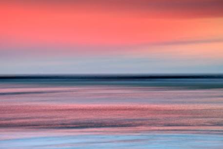 An abstract of colours at afterglow time