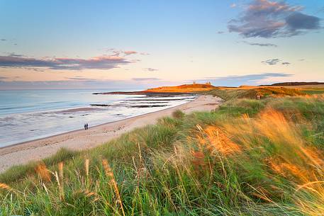 Sunset at Dunstanburgh Beach