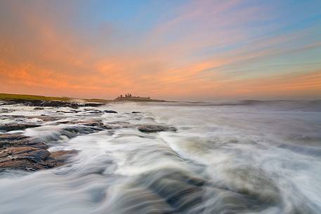 Sunset at Dunstanburgh Beach