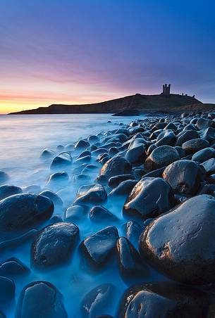 Sunset at Dunstanburgh Beach