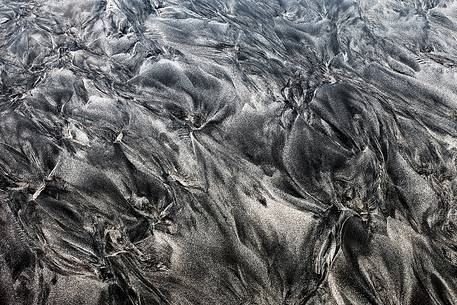 Texture of the Sandy Volcanic Beach at Laig Bay