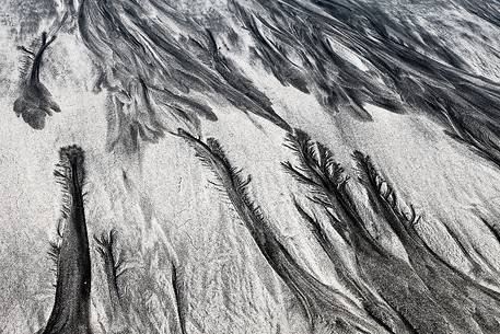 Texture of the Sandy Volcanic Beach at Laig Bay