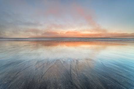 Blue Dawn and Fog at Laig Bay