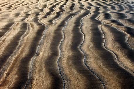 Texture of the Sandy Volcanic Beach at Laig Bay