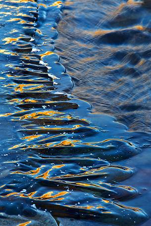 A detail of Frozen river