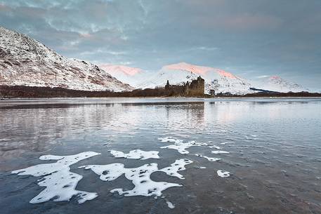 The most Iconic castle of the Western Highlands at Winter Time