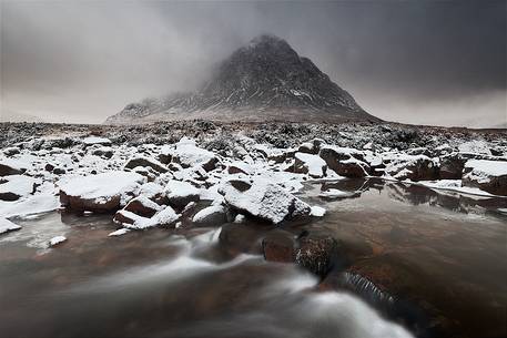 Christmas landscape at Buachaille Etive moor 