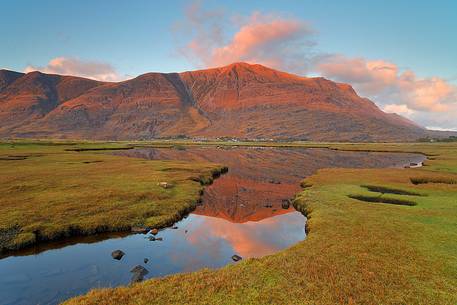 Last light on the summit of Torridon Munros