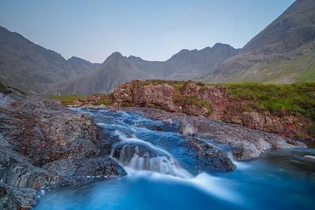 The light of the afterglow enhanced the blue color of the fascinating Fairy Polls