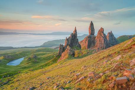 Admiring the sunrise from Old Man Of Storr is simply one of the most spectacular natural event of the United Kingdom Admiring the sunrise from Old Man Of Storr is simply one of the most spectacular natural event of the United Kingdom