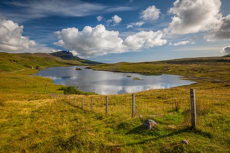 This is a view of Old Man of Storr close to the main road to Uig