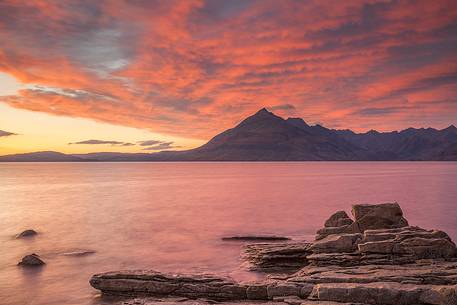 A super afterglow with an impressive display of colors above the Cuillin Hills, from Elgol Beach A super afterglow with an impressive display of colors above the Cuillin Hills, from Elgol Beach