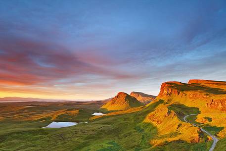 The view from Quiraing during an amazing sunrise