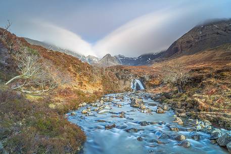 Two minutes of exposure to catch the beauty of fairy pools, during a cloudy day Two minutes of exposure to catch the beauty of fairy pools, during a cloudy day
