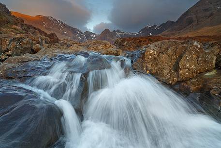 After months of rain the streams at Glen Brittle are powerful than ever. The waterfalls in all its glory