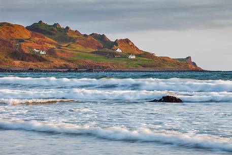 A view of Staffin bay at early morning, Isle of Skye, Scotland, UK A view of Staffin bay at early morning, Isle of Skye, Scotland, UK