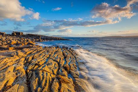 Waves at Elgol Beach, Isle of Skye, Scotland, UK