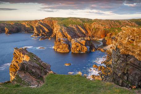 Sunset over the cliffs