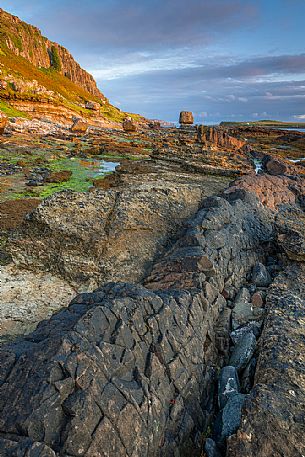 The magnificent rocks formations at Staffin Bay