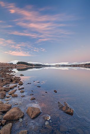 Cold, reflection and snow at Loch Tulla