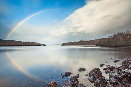 A magnificent rainbow above Loch Cluanie