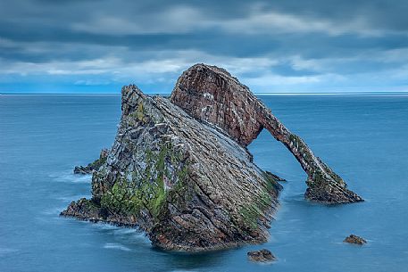 The iconic bow fiddle rock at sunrise