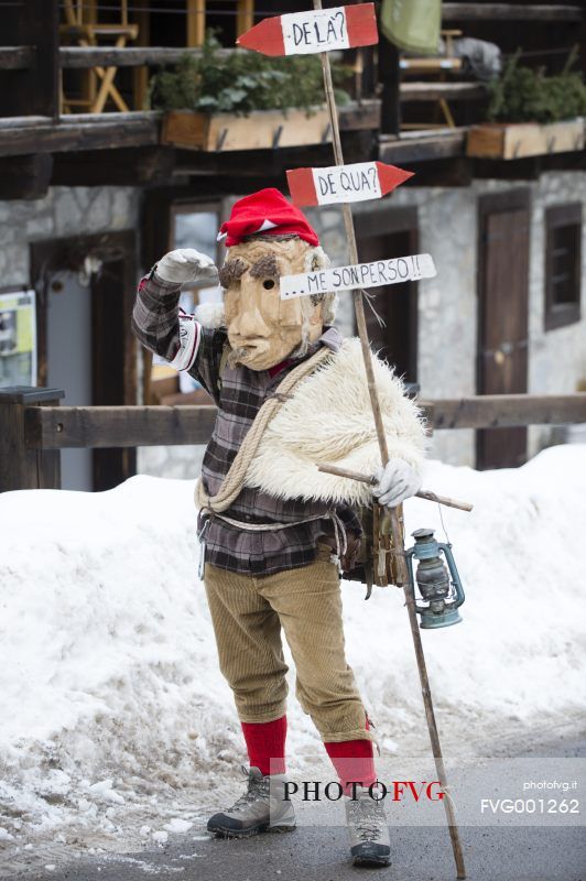 The traditional carnival in Sauris