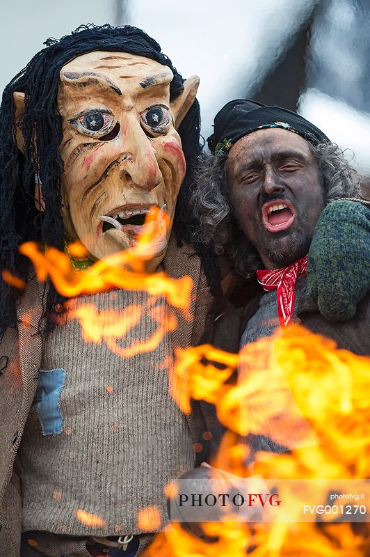The traditional carnival in Sauris