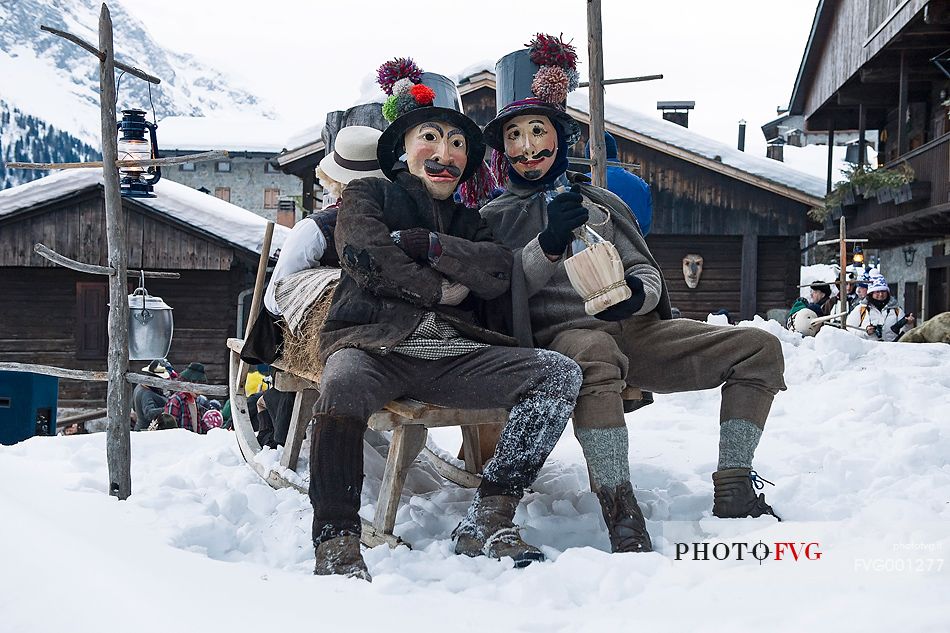 The traditional carnival in Sauris