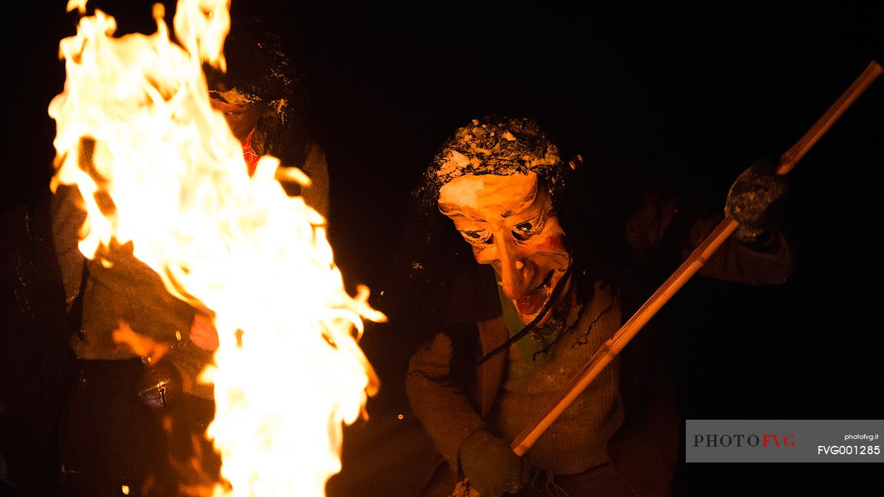 The traditional carnival in Sauris