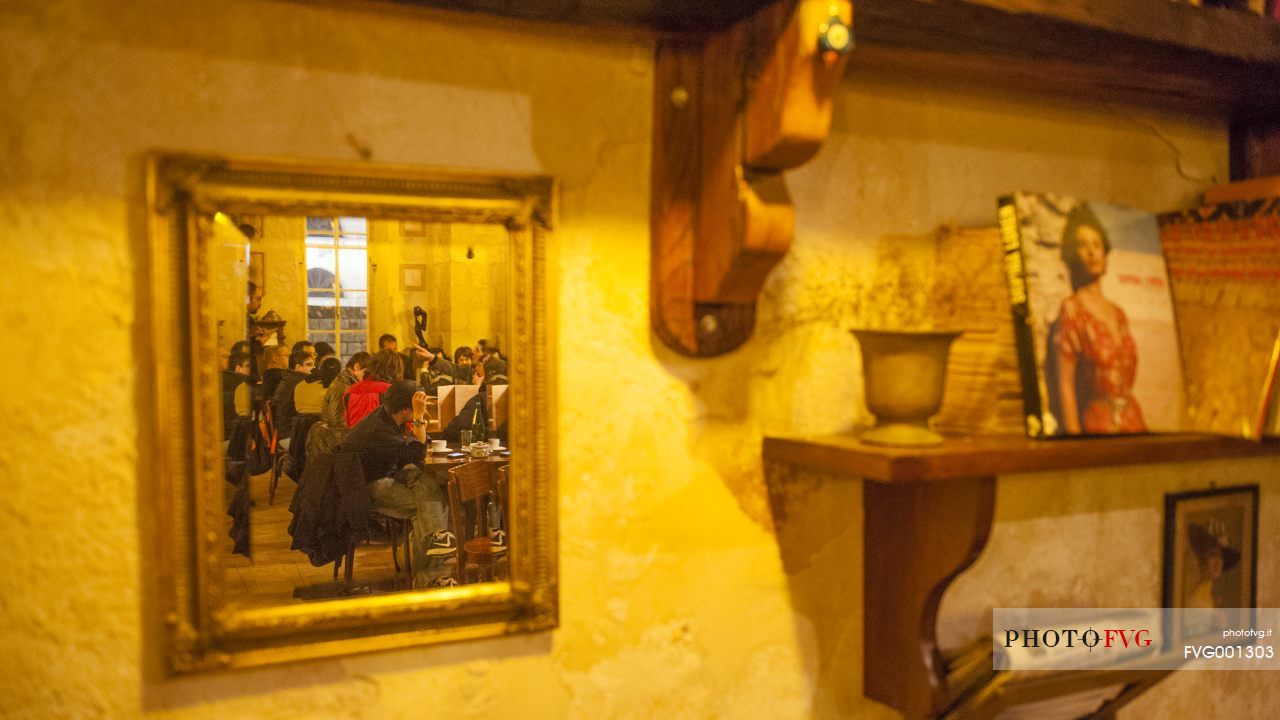 Inside a bar in Nazareth, Israel