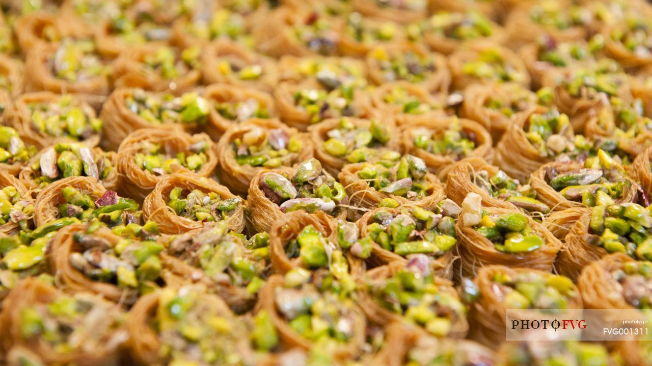 Typical desserts in Nazareth, Israel