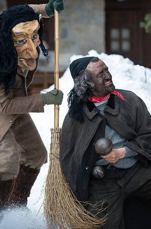 The traditional carnival in Sauris