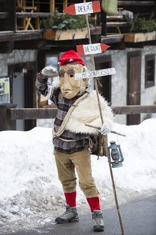 The traditional carnival in Sauris