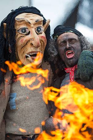 The traditional carnival in Sauris