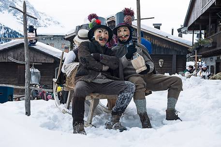 The traditional carnival in Sauris