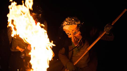 The traditional carnival in Sauris