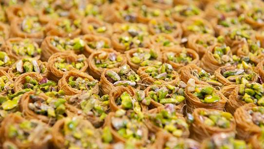 Typical desserts in Nazareth, Israel