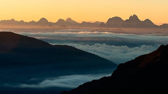 Dawn from Marinelli hut