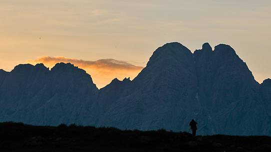  A photographer will enjoy the peace and quiet of the altitude at sunset